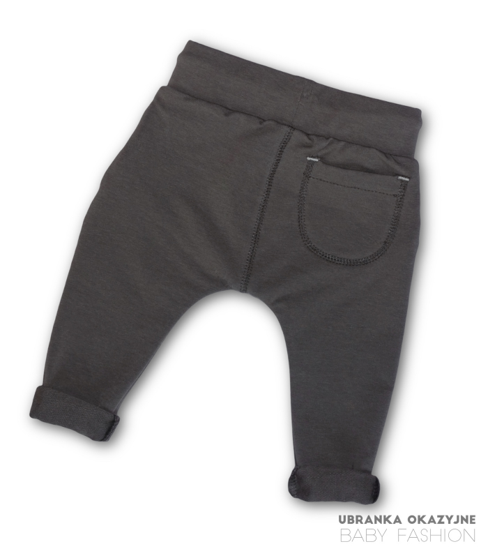 Spodnie szare z dzianiny