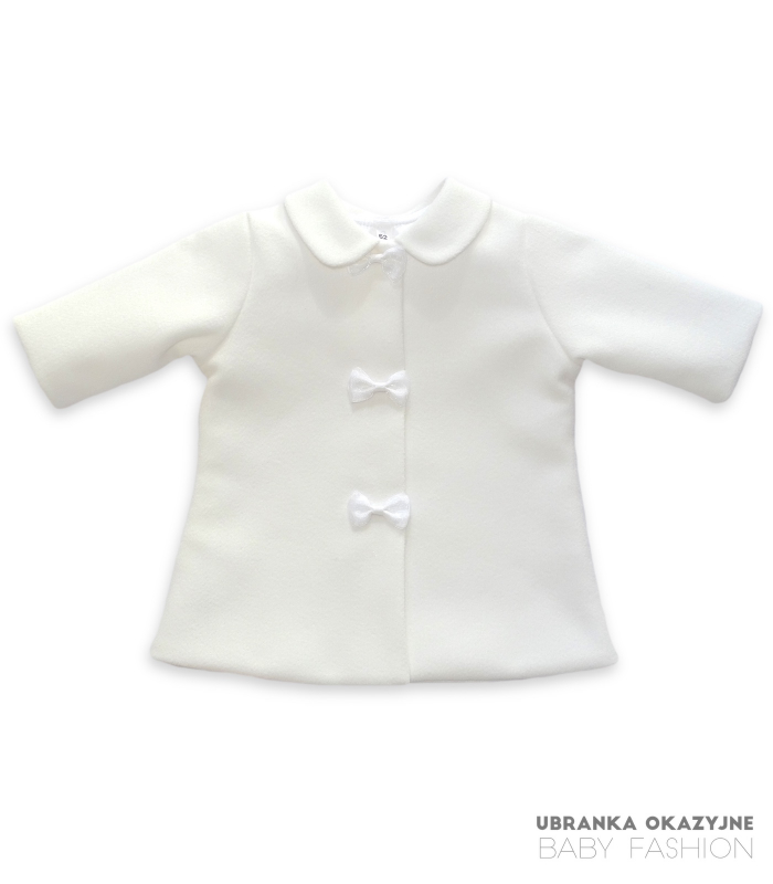 Płaszczyk ECRU z kołnierzykiem