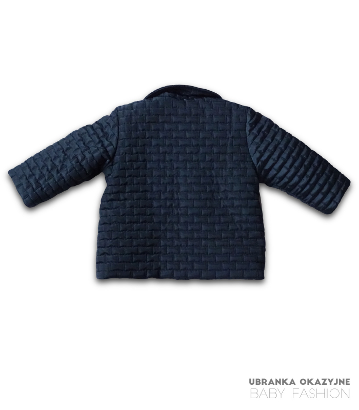 Kurtka Granatowa kołnierzykiem