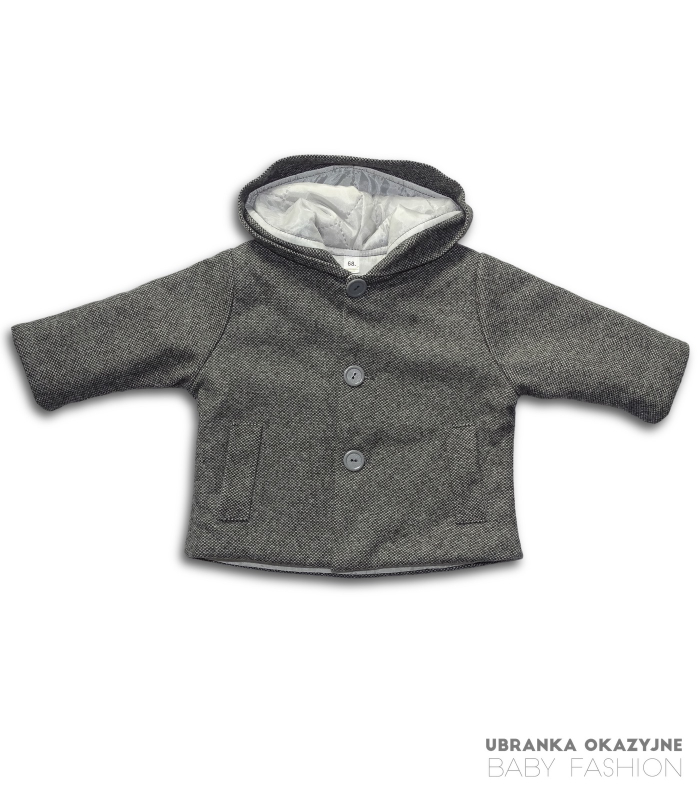 Kurtka Grafitowa w pepitkę