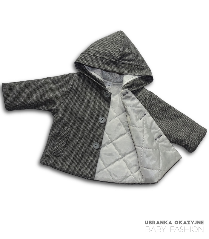 Kurtka Grafitowa w pepitkę