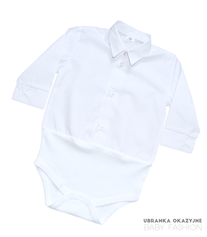 Białe koszulo-body