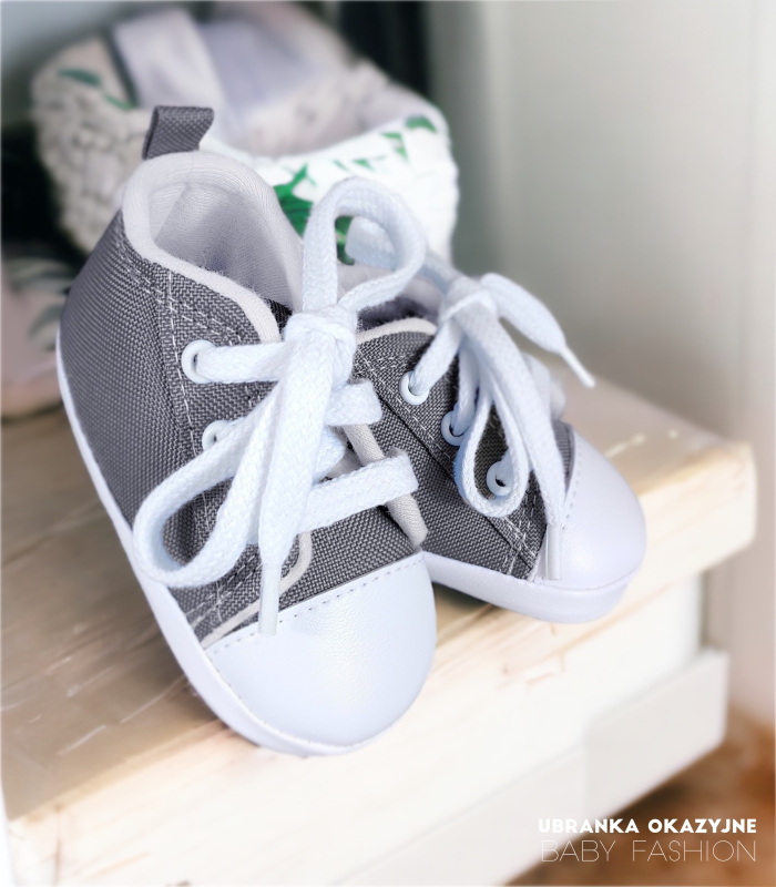 Trampki Szare dla niemowlaka