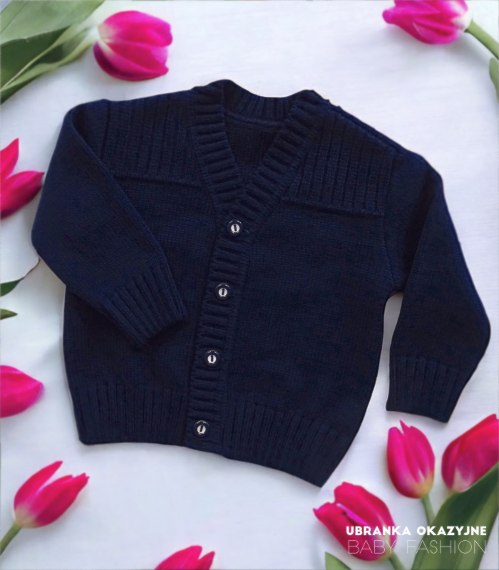 Sweterek granatowy