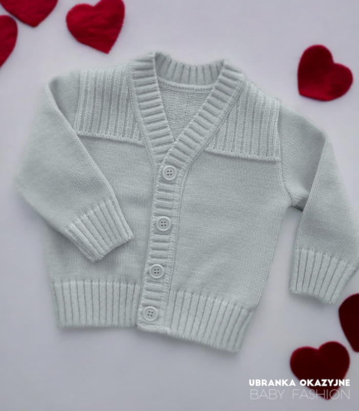 Sweterek szary dla chłopca
