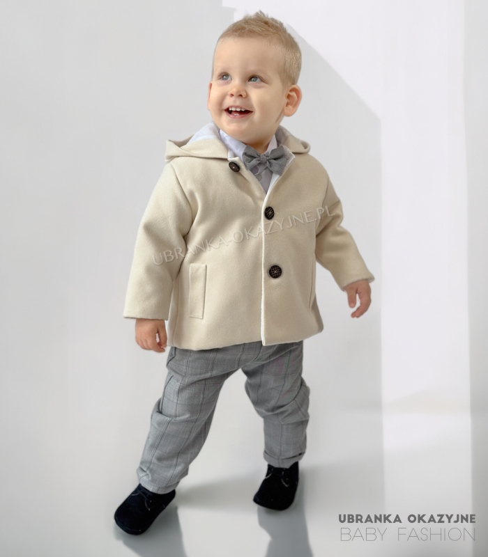 Beżowa kurtka dla dziecka