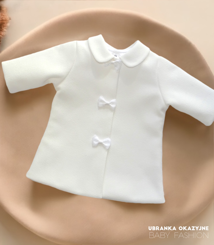 Płaszczyk do chrztu w kolorze ecru