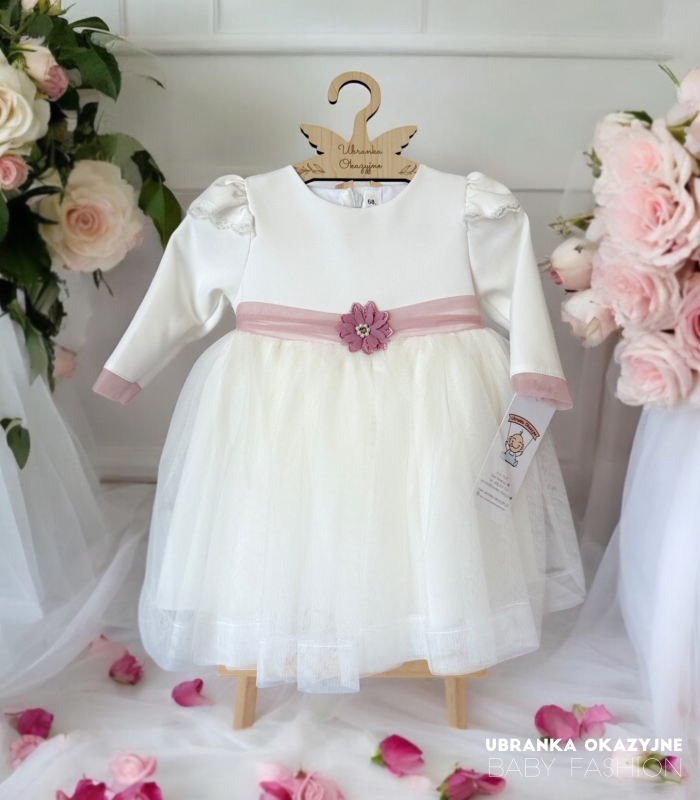 Sukienka do chrztu Violetta Ecru