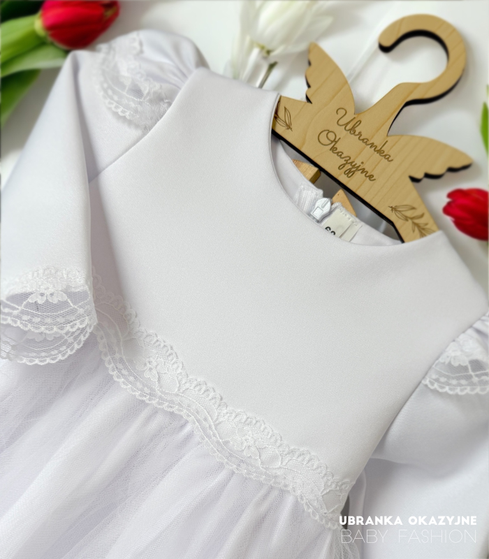 Sukienka do chrztu Nadia biała