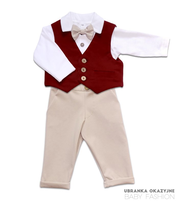Zestaw chłopięcy Iwo z kamizelką
