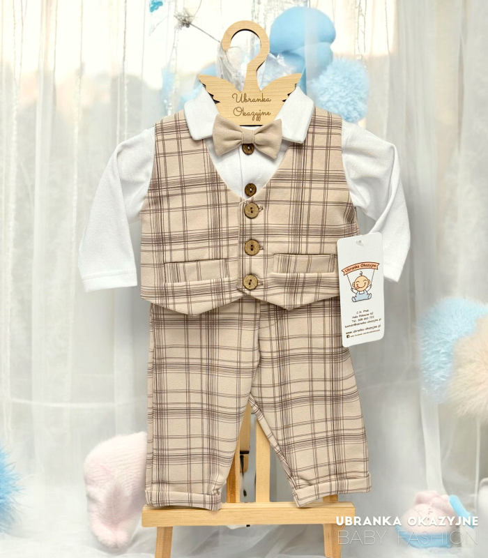 Zestaw chłopięcy Kajetanek z kamizelką