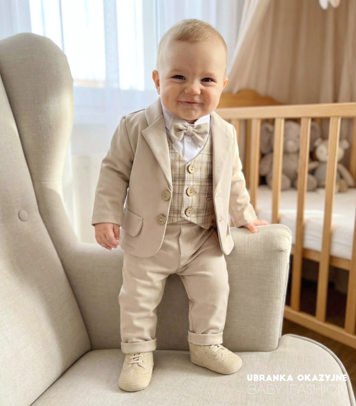 Garniturek Natanek z kamizelką