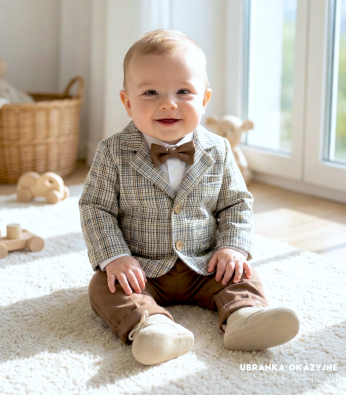 Ubranko do chrztu - Garniturek Borysek