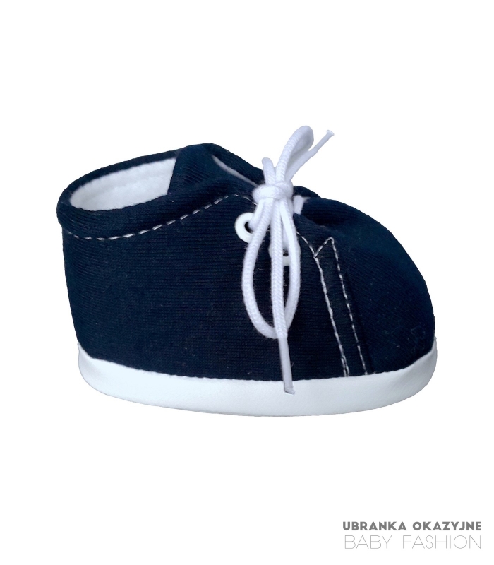 Buciki bawełniane granatowe