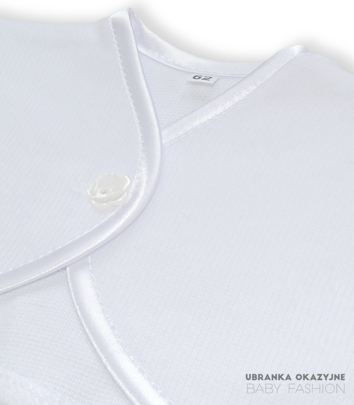 Bolerko białe bawełniane gładkie